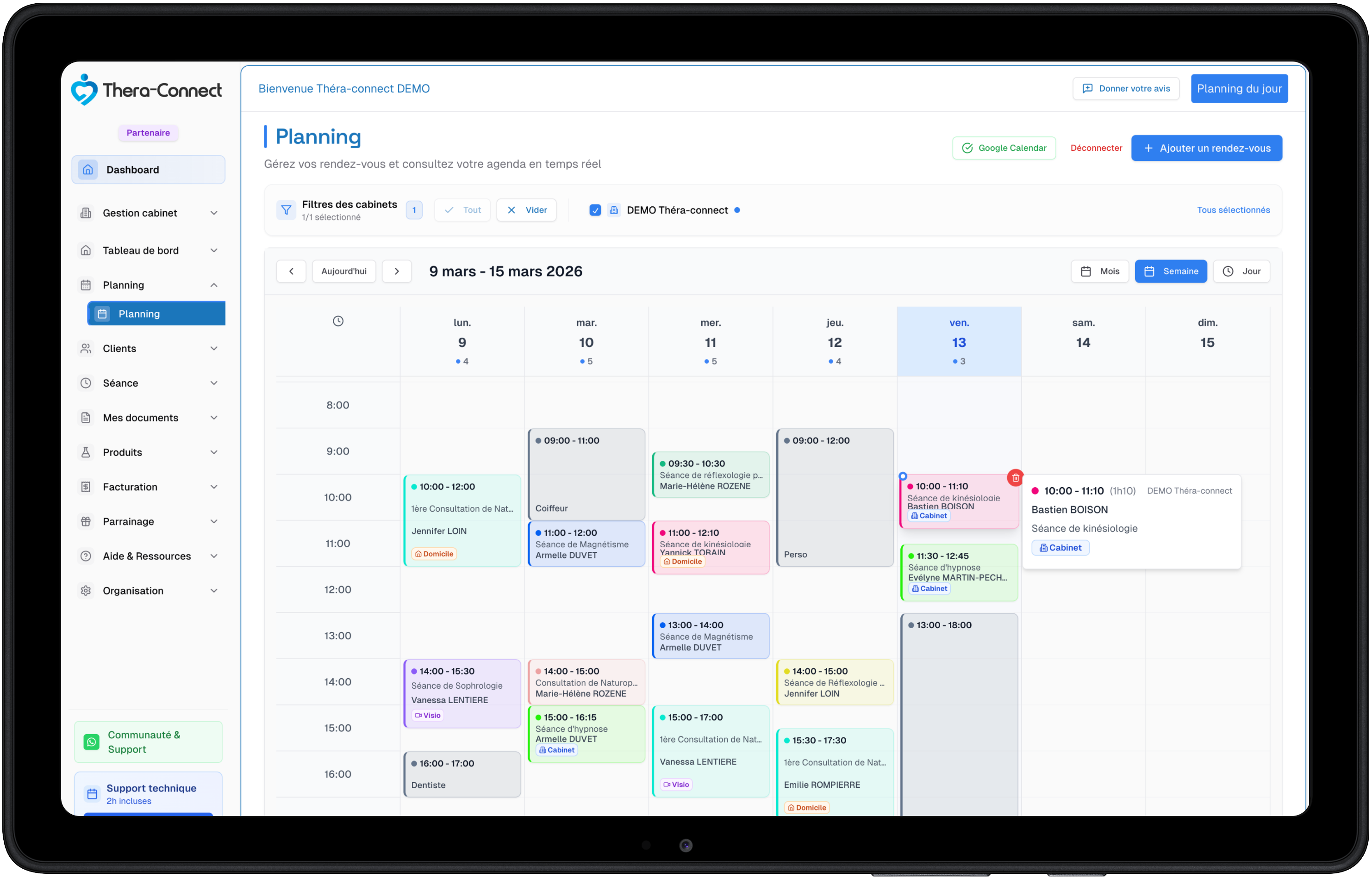 Plateforme Théra-Connect